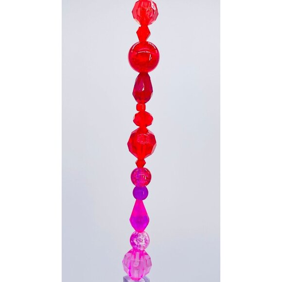 Beaded Suncatcher Warm Rainbow Crystal Prism Hanging Patio Decor Yard Art - Picture 4 of 10